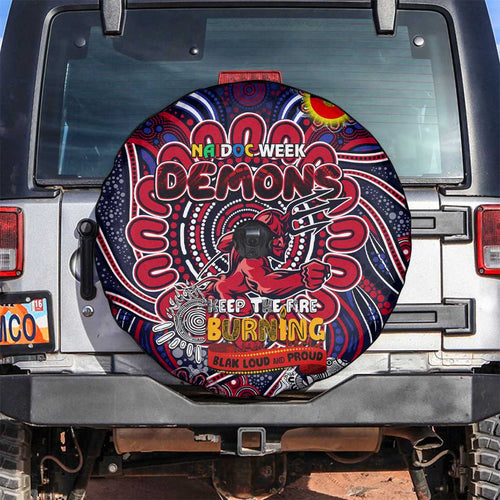 Melbourne Demons NAIDOC Week 2024 Spare Tire Cover Mascot Football