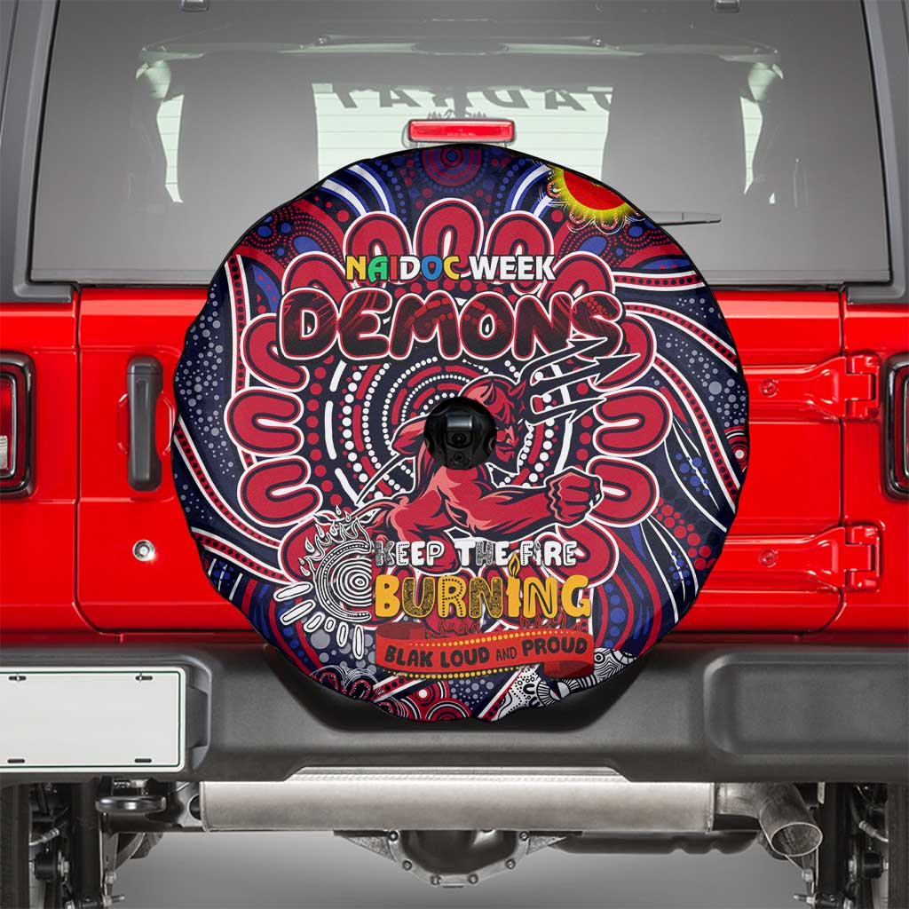 Melbourne Demons NAIDOC Week 2024 Spare Tire Cover Mascot Football