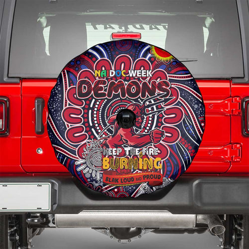 Melbourne Demons NAIDOC Week 2024 Spare Tire Cover Mascot Football