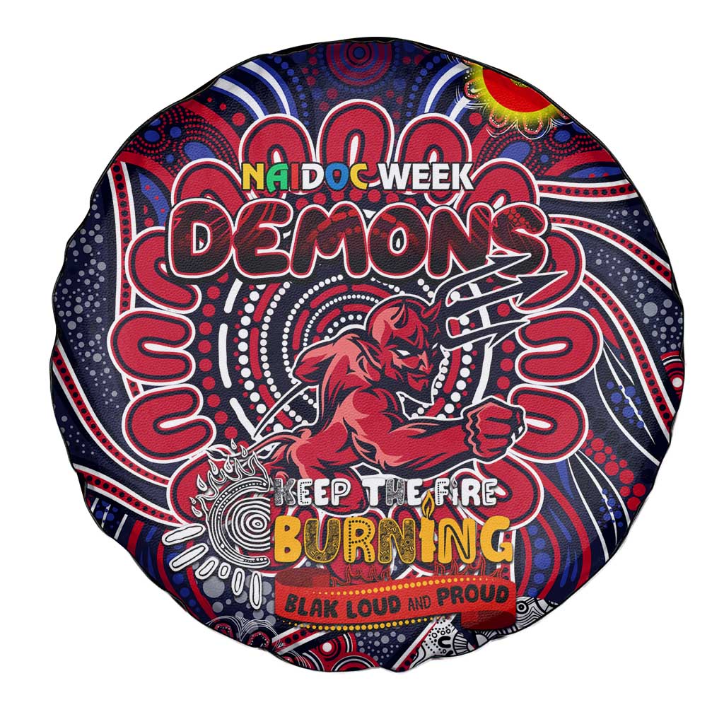 Melbourne Demons NAIDOC Week 2024 Spare Tire Cover Mascot Football