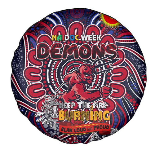 Melbourne Demons NAIDOC Week 2024 Spare Tire Cover Mascot Football