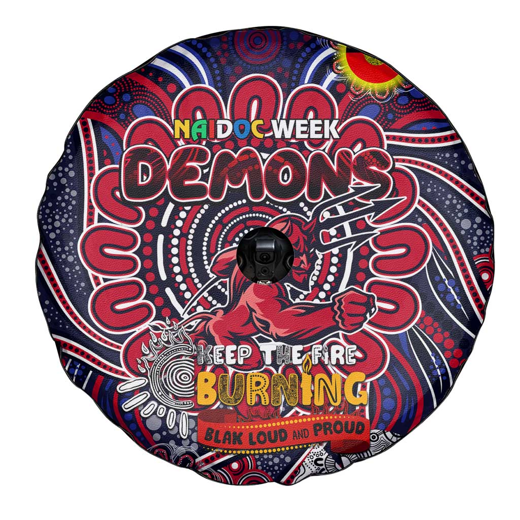 Melbourne Demons NAIDOC Week 2024 Spare Tire Cover Mascot Football