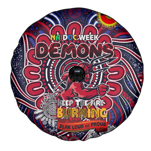 Melbourne Demons NAIDOC Week 2024 Spare Tire Cover Mascot Football
