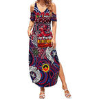 Custom Melbourne Demons NAIDOC Week 2024 Summer Maxi Dress Mascot Football