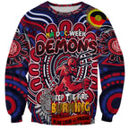 Custom Melbourne Demons NAIDOC Week 2024 Sweatshirt Mascot Football