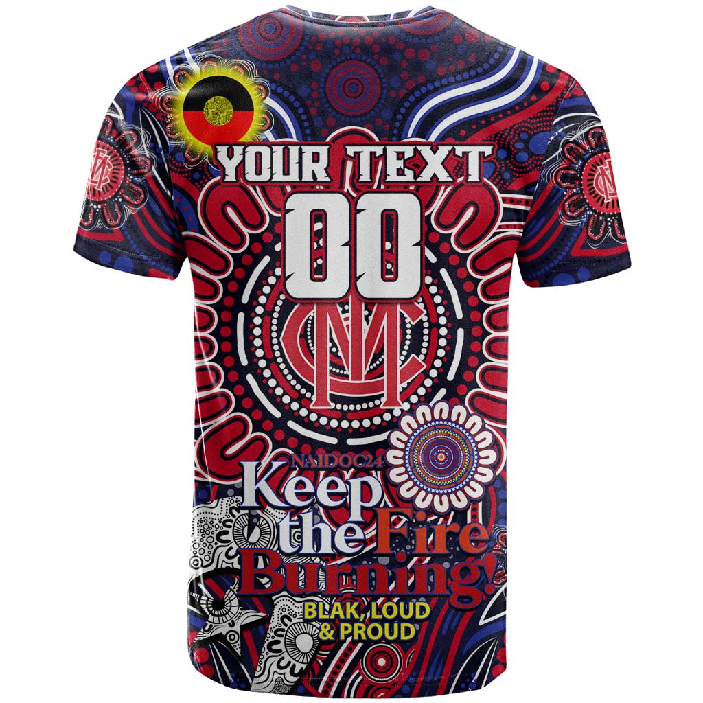 Custom Melbourne Demons NAIDOC Week 2024 T Shirt Mascot Football