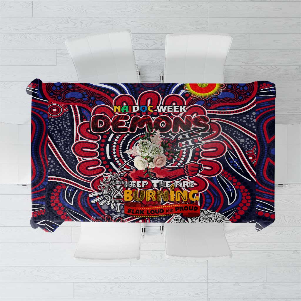 Melbourne Demons NAIDOC Week 2024 Tablecloth Mascot Football