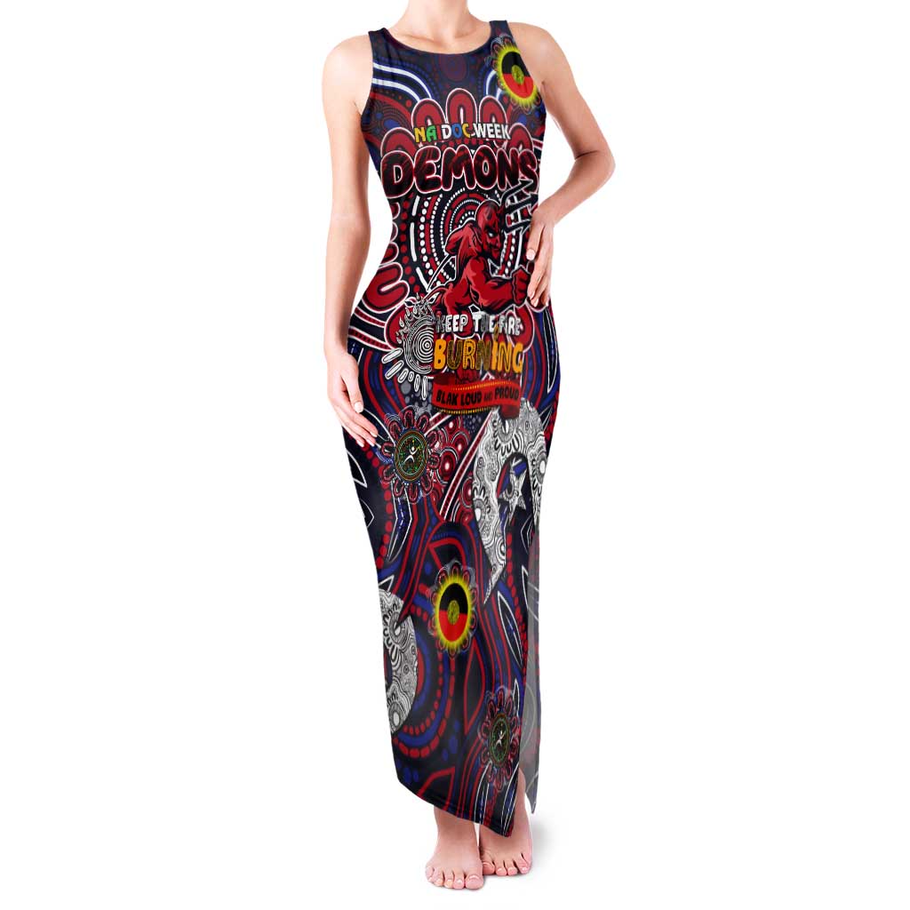 Custom Melbourne Demons NAIDOC Week 2024 Tank Maxi Dress Mascot Football