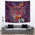 Melbourne Demons NAIDOC Week 2024 Tapestry Mascot Football