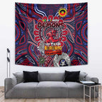 Melbourne Demons NAIDOC Week 2024 Tapestry Mascot Football