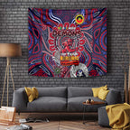 Melbourne Demons NAIDOC Week 2024 Tapestry Mascot Football