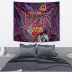 Melbourne Demons NAIDOC Week 2024 Tapestry Mascot Football