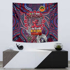 Melbourne Demons NAIDOC Week 2024 Tapestry Mascot Football