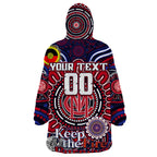 Custom Melbourne Demons NAIDOC Week 2024 Wearable Blanket Hoodie Mascot Football