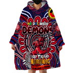 Custom Melbourne Demons NAIDOC Week 2024 Wearable Blanket Hoodie Mascot Football