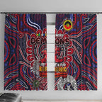 Melbourne Demons NAIDOC Week 2024 Window Curtain Mascot Football
