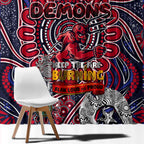 Melbourne Demons NAIDOC Week 2024 Window Curtain Mascot Football