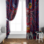 Melbourne Demons NAIDOC Week 2024 Window Curtain Mascot Football