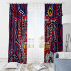 Melbourne Demons NAIDOC Week 2024 Window Curtain Mascot Football