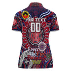 Custom Melbourne Demons NAIDOC Week 2024 Women Polo Shirt Mascot Football