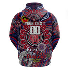 Custom Melbourne Demons NAIDOC Week 2024 Zip Hoodie Mascot Football