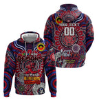 Custom Melbourne Demons NAIDOC Week 2024 Zip Hoodie Mascot Football