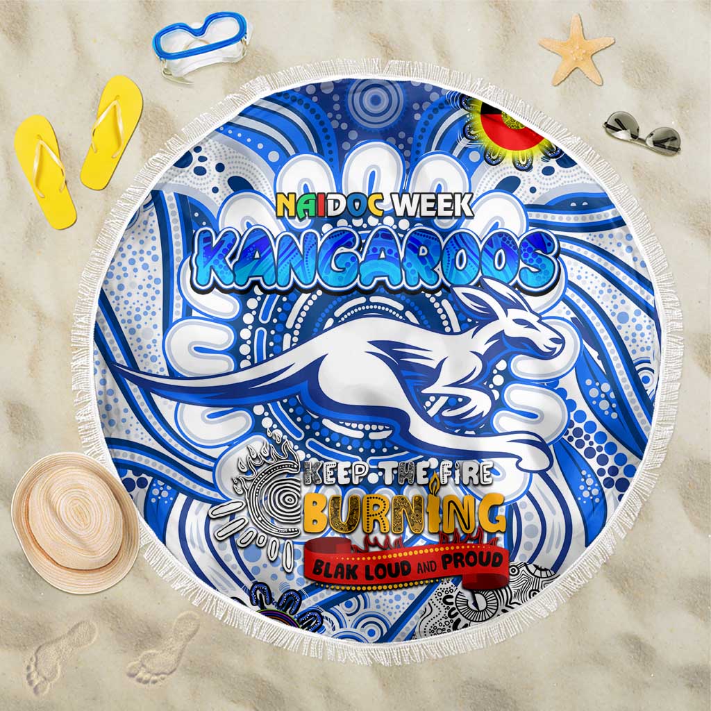 North Melbourne Kangaroos NAIDOC Week 2024 Beach Blanket Mascot Football
