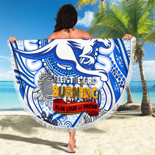 North Melbourne Kangaroos NAIDOC Week 2024 Beach Blanket Mascot Football