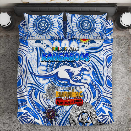 North Melbourne Kangaroos NAIDOC Week 2024 Bedding Set Mascot Football