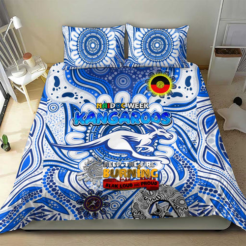 North Melbourne Kangaroos NAIDOC Week 2024 Bedding Set Mascot Football