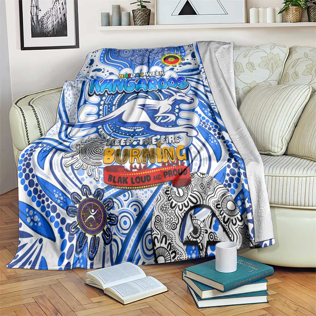 North Melbourne Kangaroos NAIDOC Week 2024 Blanket Mascot Football