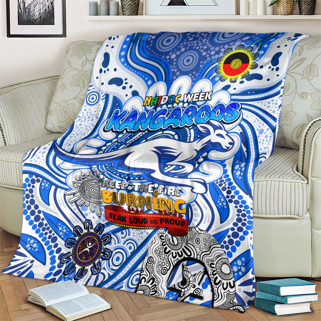 North Melbourne Kangaroos NAIDOC Week 2024 Blanket Mascot Football