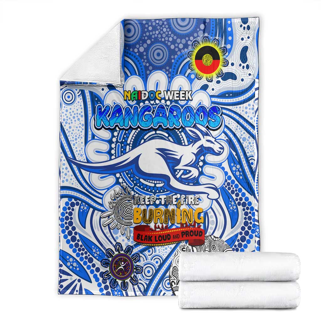 North Melbourne Kangaroos NAIDOC Week 2024 Blanket Mascot Football