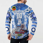 Custom North Melbourne Kangaroos NAIDOC Week 2024 Button Sweatshirt Mascot Football