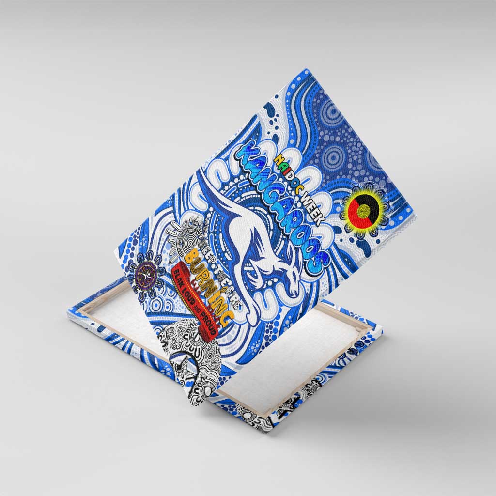 North Melbourne Kangaroos NAIDOC Week 2024 Canvas Wall Art Mascot Football