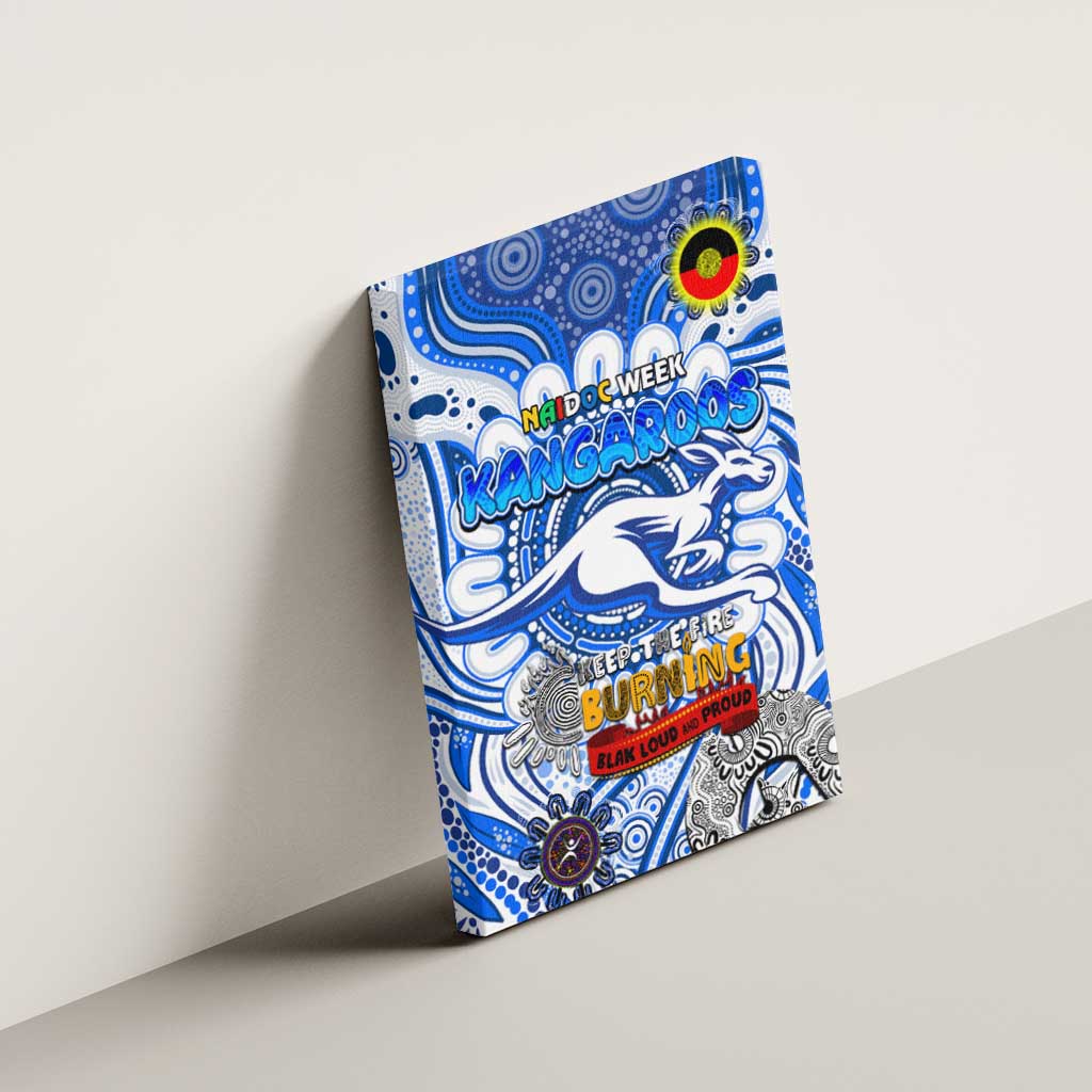 North Melbourne Kangaroos NAIDOC Week 2024 Canvas Wall Art Mascot Football