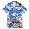 Custom North Melbourne Kangaroos NAIDOC Week 2024 Family Matching Mermaid Dress and Hawaiian Shirt Mascot Football