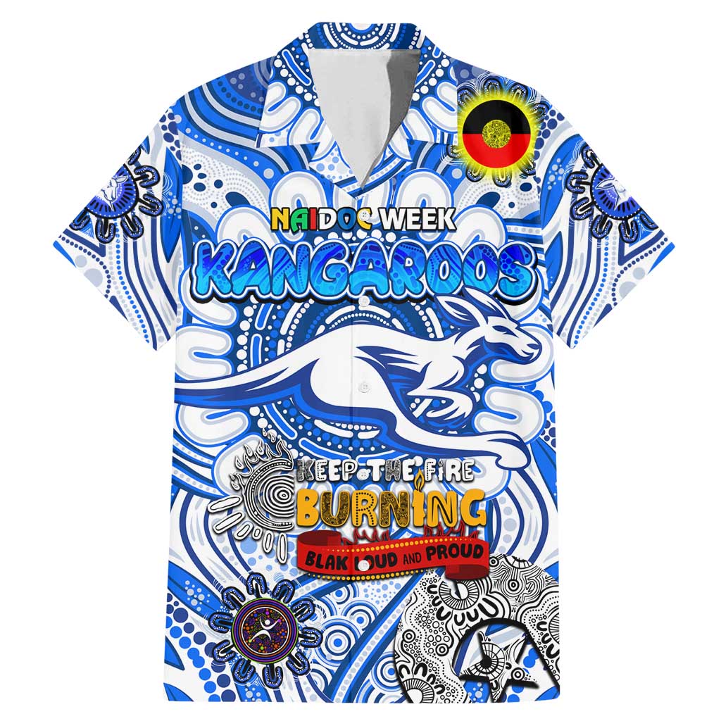 Custom North Melbourne Kangaroos NAIDOC Week 2024 Family Matching Mermaid Dress and Hawaiian Shirt Mascot Football