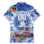 Custom North Melbourne Kangaroos NAIDOC Week 2024 Family Matching Mermaid Dress and Hawaiian Shirt Mascot Football
