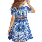 Custom North Melbourne Kangaroos NAIDOC Week 2024 Family Matching Off Shoulder Maxi Dress and Hawaiian Shirt Mascot Football