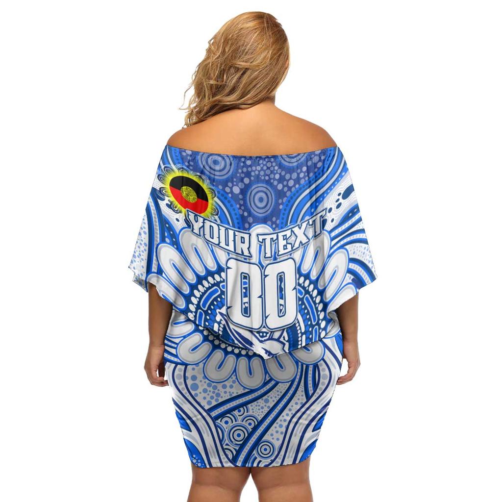 Custom North Melbourne Kangaroos NAIDOC Week 2024 Family Matching Off Shoulder Short Dress and Hawaiian Shirt Mascot Football