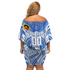 Custom North Melbourne Kangaroos NAIDOC Week 2024 Family Matching Off Shoulder Short Dress and Hawaiian Shirt Mascot Football