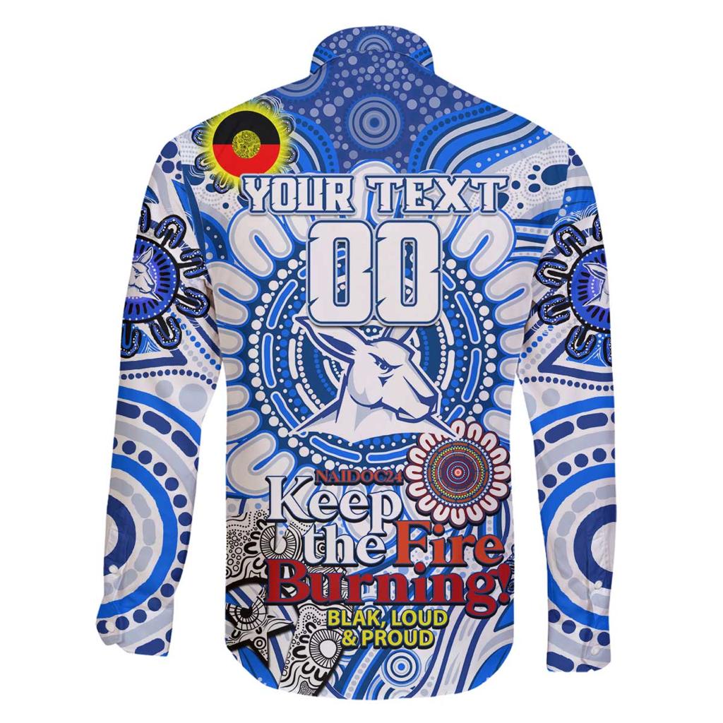 Custom North Melbourne Kangaroos NAIDOC Week 2024 Family Matching Puletasi and Hawaiian Shirt Mascot Football