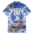 Custom North Melbourne Kangaroos NAIDOC Week 2024 Family Matching Summer Maxi Dress and Hawaiian Shirt Mascot Football