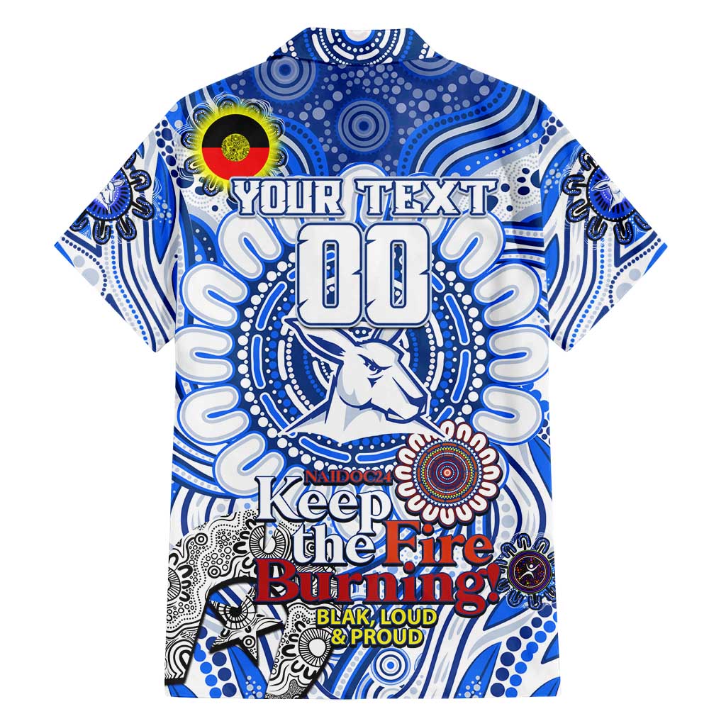 Custom North Melbourne Kangaroos NAIDOC Week 2024 Family Matching Tank Maxi Dress and Hawaiian Shirt Mascot Football