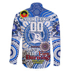 Custom North Melbourne Kangaroos NAIDOC Week 2024 Family Matching Tank Maxi Dress and Hawaiian Shirt Mascot Football