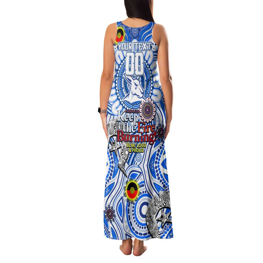 Custom North Melbourne Kangaroos NAIDOC Week 2024 Family Matching Tank Maxi Dress and Hawaiian Shirt Mascot Football