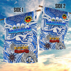 North Melbourne Kangaroos NAIDOC Week 2024 Garden Flag Mascot Football