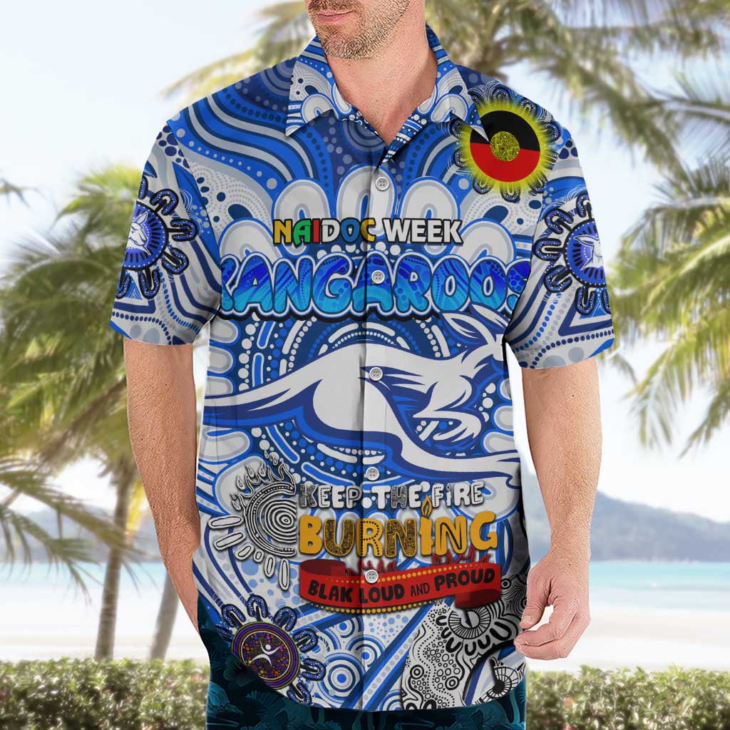 Custom North Melbourne Kangaroos NAIDOC Week 2024 Hawaiian Shirt Mascot Football