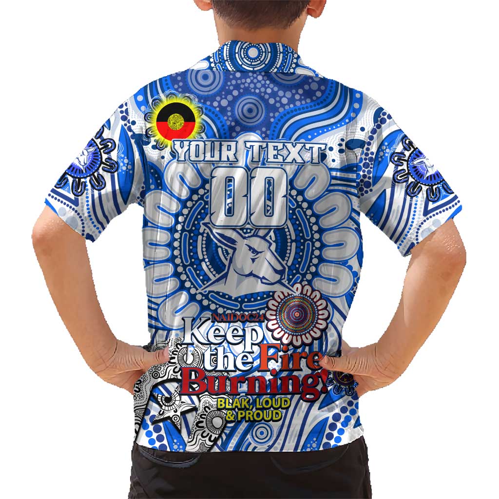 Custom North Melbourne Kangaroos NAIDOC Week 2024 Hawaiian Shirt Mascot Football